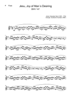 Jesu, Joy of Man´s Desiring. Flute, S. Sax.,Guitar. With Parts. Small Ensemble scores gallery preview page 6