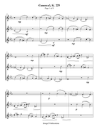 Mozart: Canon a3, K. 229 for Violin Trio String Trio scores gallery preview page 3