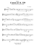 Mozart: Canon a3, K. 229 for Violin Trio String Trio scores gallery preview page 6