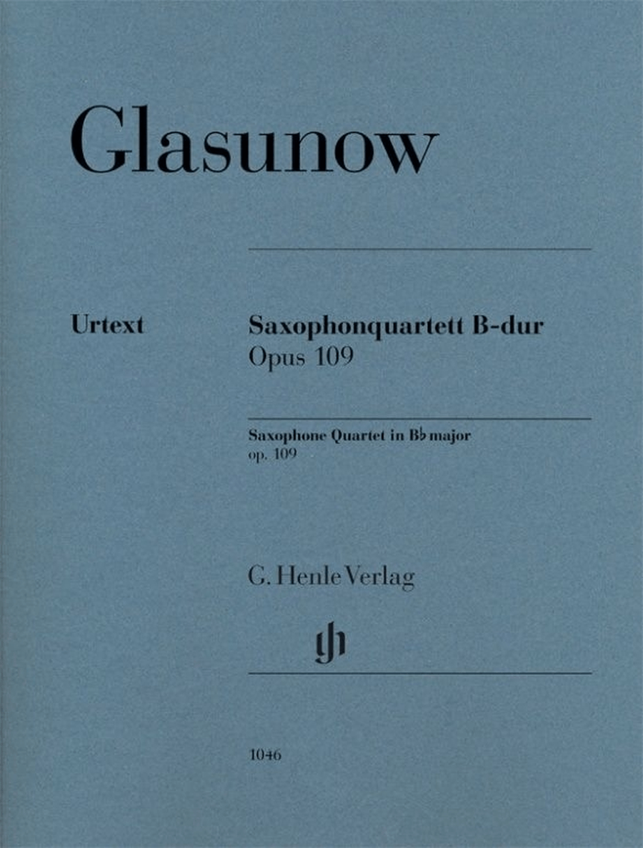 Saxophone Quartet in B-flat Major, Op. 109 Saxophone Quartet scores gallery preview page 1