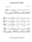 Servants At The Table (Unison choir)