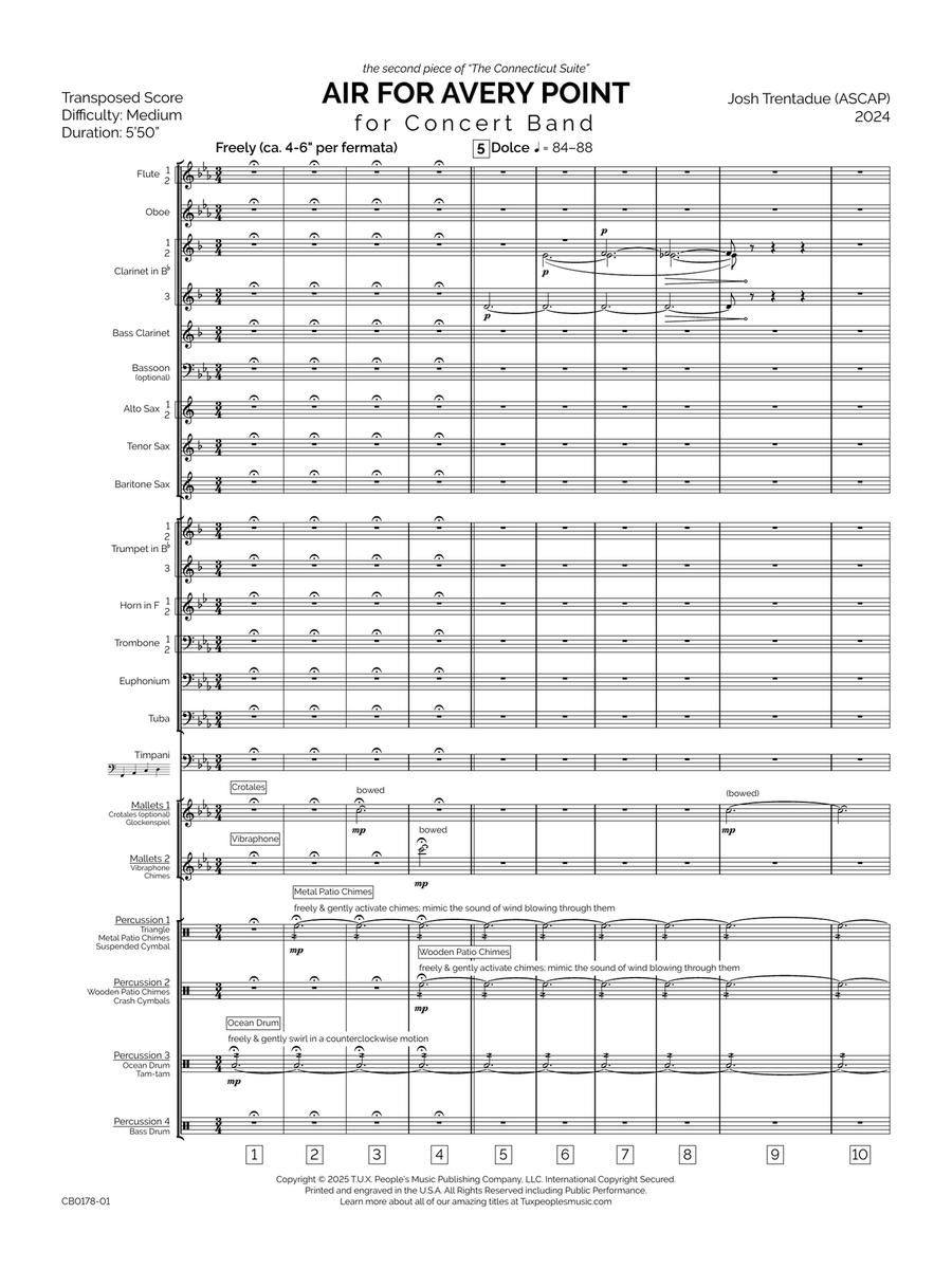 Air for Avery Point Concert Band - Digital Sheet Music page 6