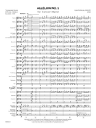 Alleluia No. 1 Concert Band scores gallery preview page 6
