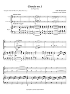 Chorale no. 1, Mendelssohn, Chorale from 2nd Piano Trio Piano Trio scores gallery preview page 3