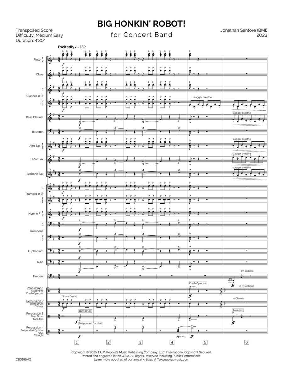 Big Honkin' Robot! Concert Band - Digital Sheet Music page 4