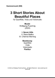 3 Short Stories About Beautiful Places, 1. Seven Hills - für Querflöte, Viola und Violoncello