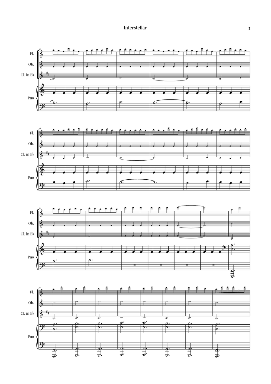 Interstellar Woodwind Trio - Digital Sheet Music page 3