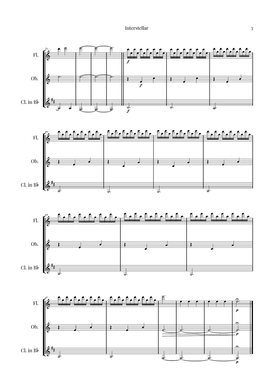 Interstellar Woodwind Trio - Digital Sheet Music page 3