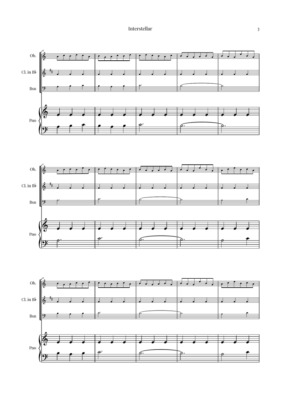 Interstellar Woodwind Trio - Digital Sheet Music page 3