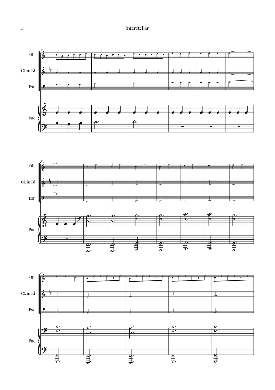 Interstellar Woodwind Trio - Digital Sheet Music page 4