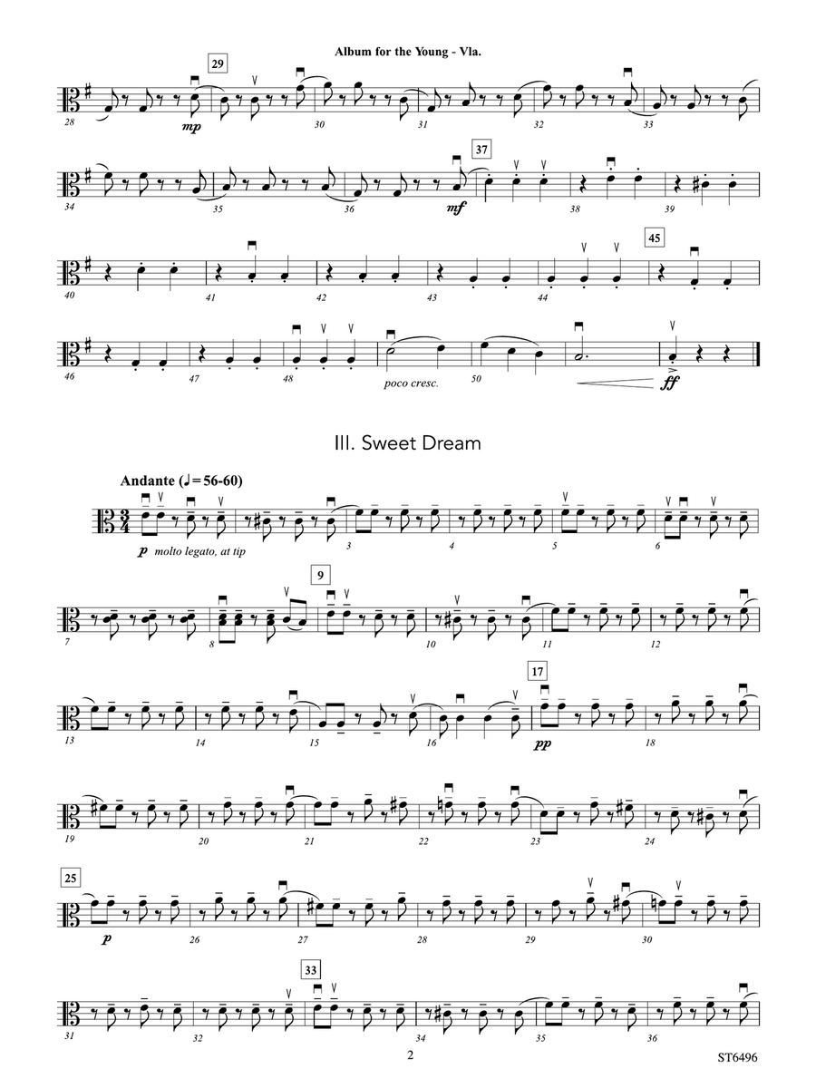 Album for the Young: Viola by Peter Ilyich Tchaikovsky Viola - Digital Sheet Music page 2