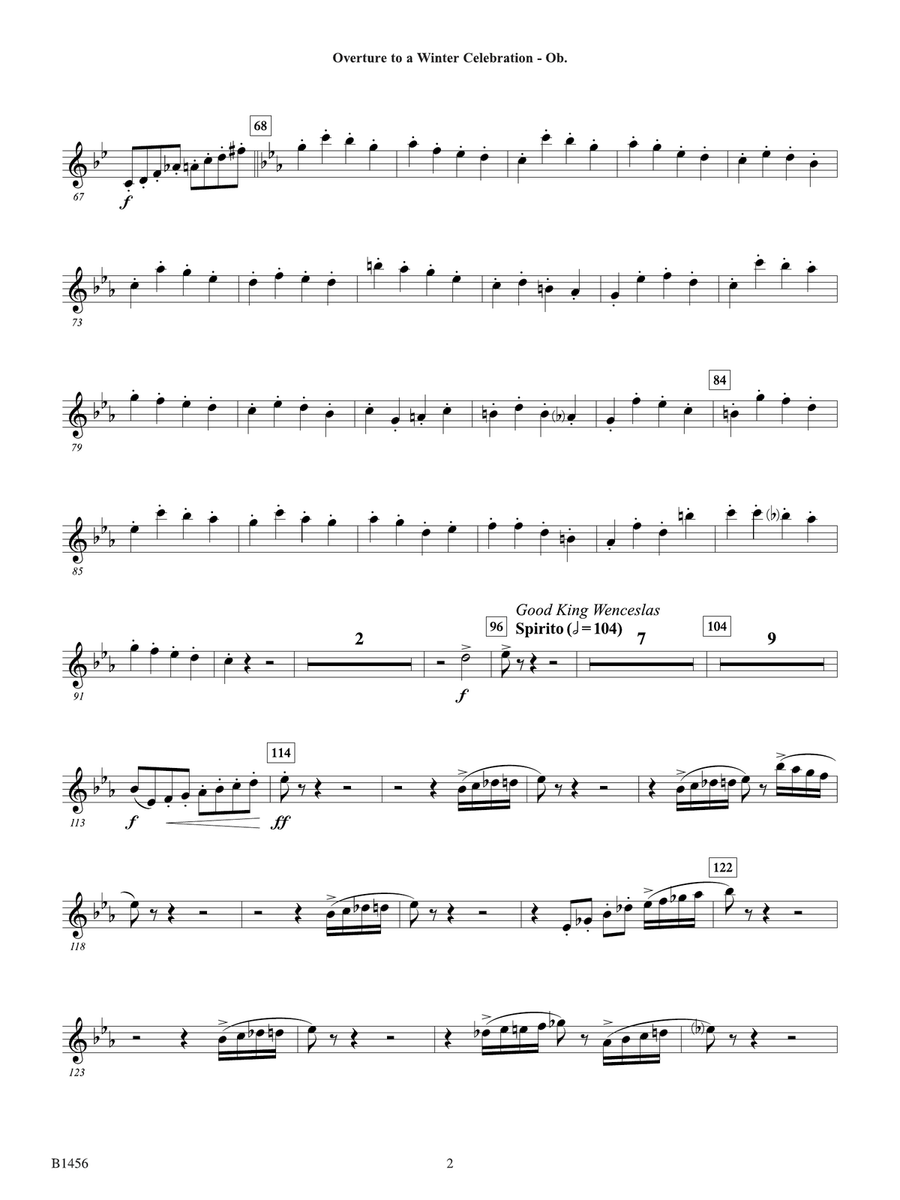 Overture to a Winter Celebration: Oboe Oboe - Digital Sheet Music page 2