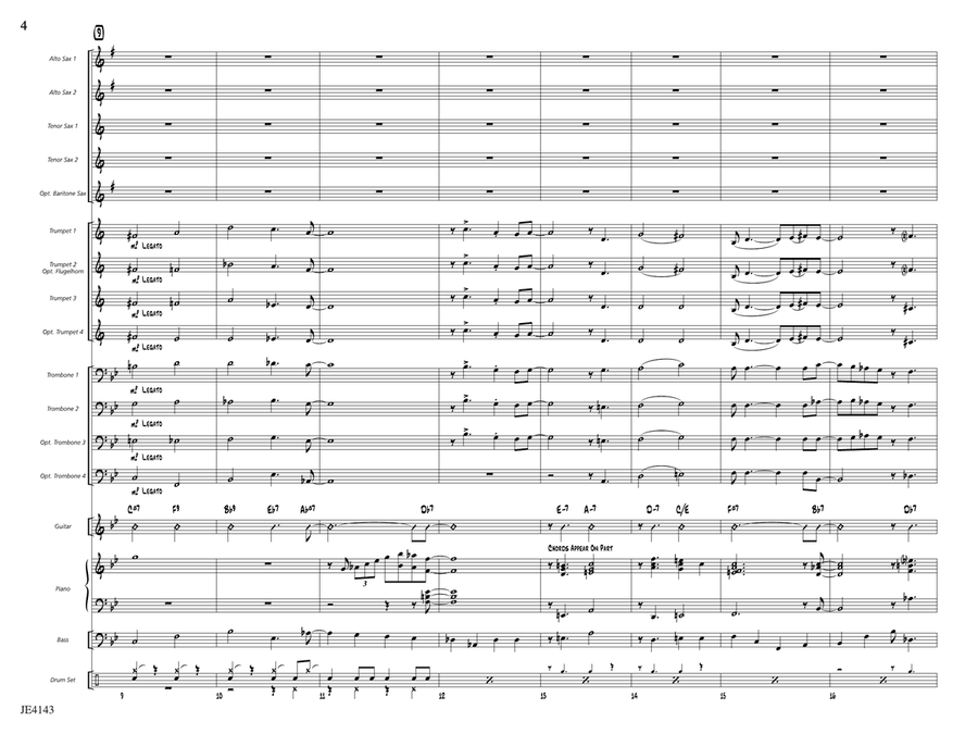 Quiet Steps: Score by Erik Morales Jazz Ensemble - Digital Sheet Music page 4