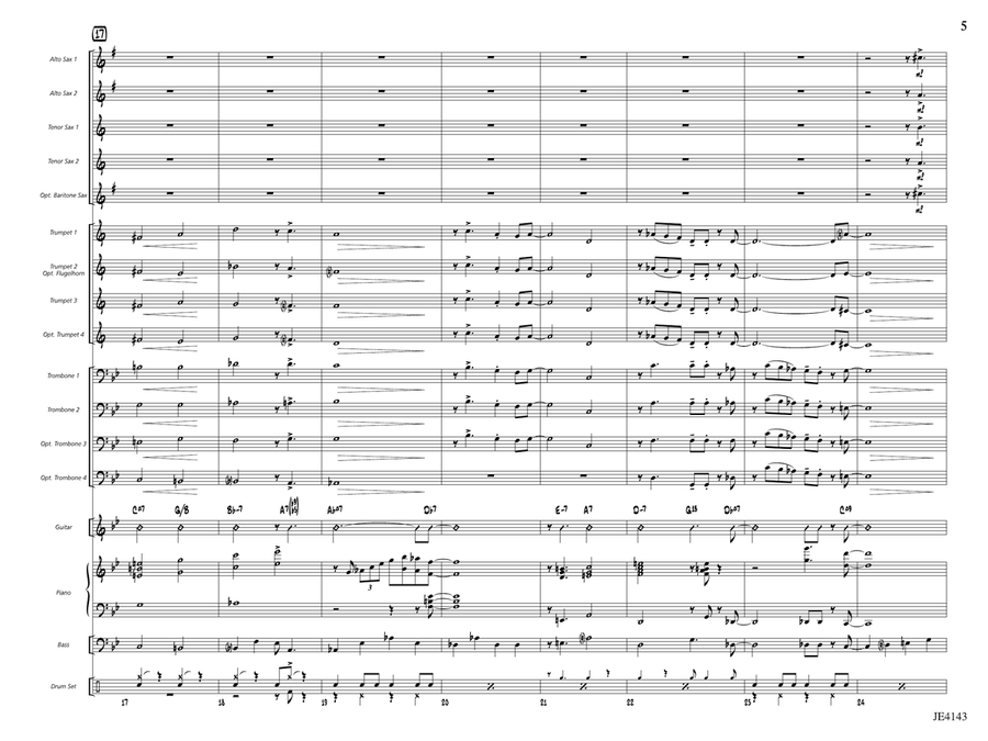 Quiet Steps: Score by Erik Morales Jazz Ensemble - Digital Sheet Music page 5