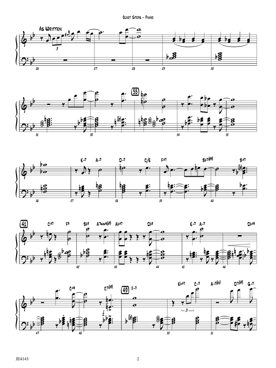 Quiet Steps: Piano by Erik Morales Piano Solo - Digital Sheet Music page 2