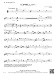 Roswell, 1947: E-flat Alto Saxophone 1