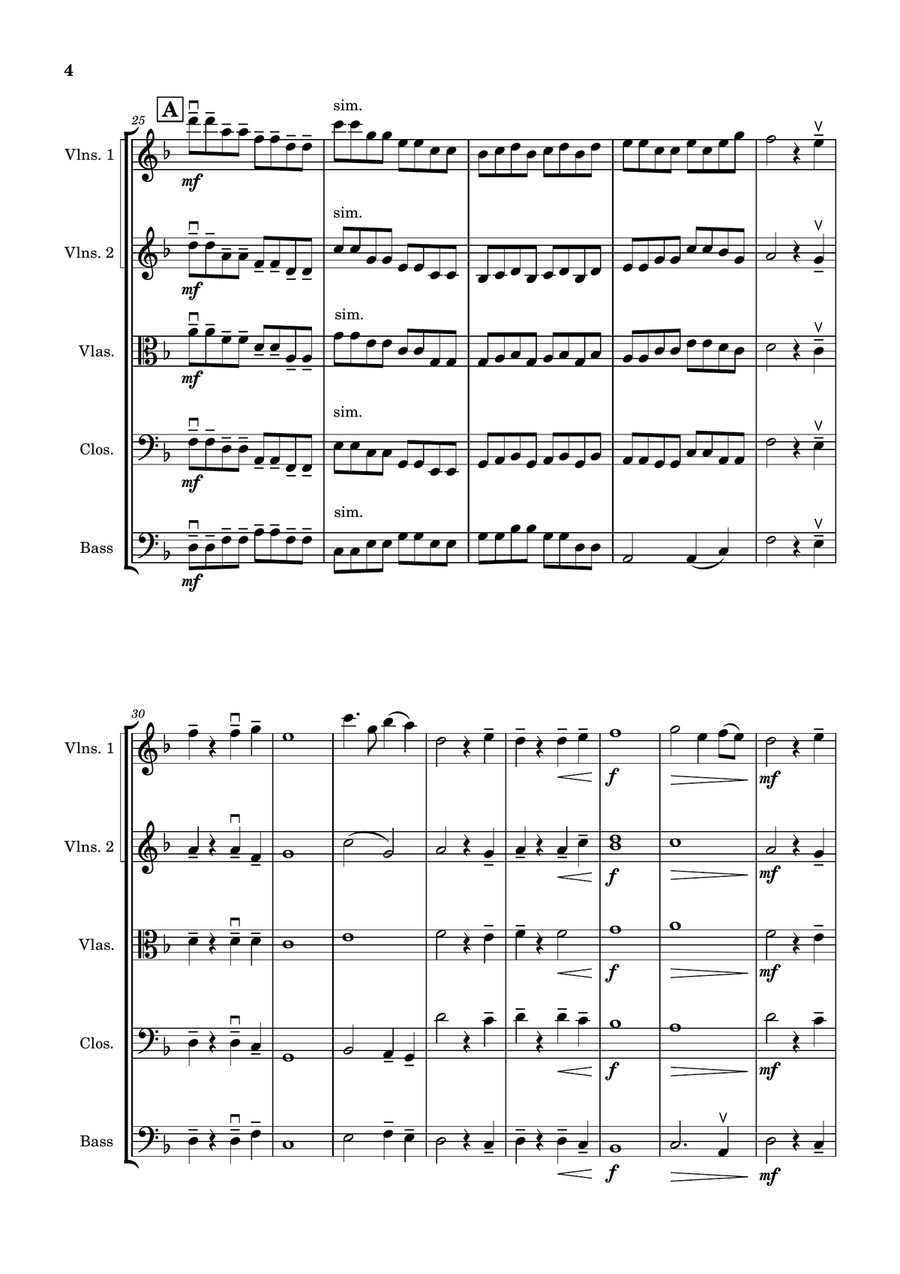 Winter: the never-ending snowfall String Orchestra - Digital Sheet Music page 4