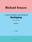 Nachtgang, by Richard Strauss, in B Major