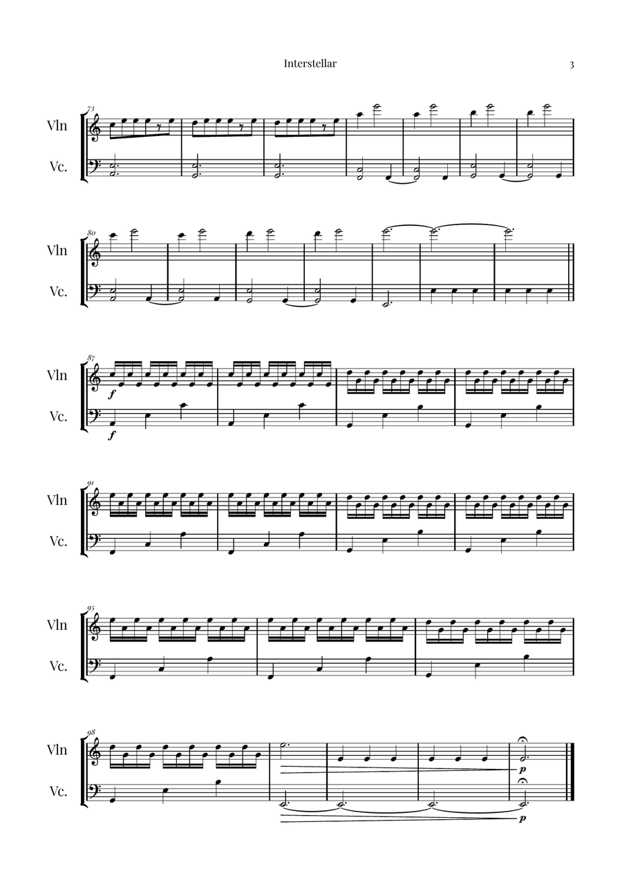 Interstellar Brass Duet - Digital Sheet Music page 3