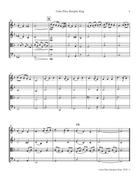 Come, Thou, Almighty King (MOSCOW) String Quartet scores gallery preview page 4
