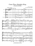 Come, Thou, Almighty King (ITALIAN HYMN) String Quartet scores gallery preview page 3
