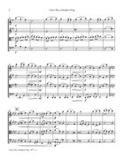 Come, Thou, Almighty King (ITALIAN HYMN) String Quartet scores gallery preview page 4
