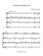 Christmas Meditation String Quartet scores gallery preview page 3