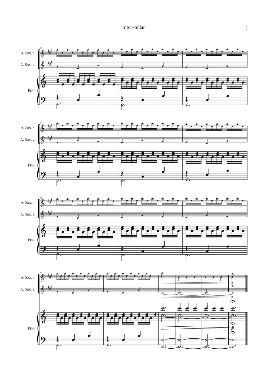 Interstellar Woodwind Duet - Digital Sheet Music page 5
