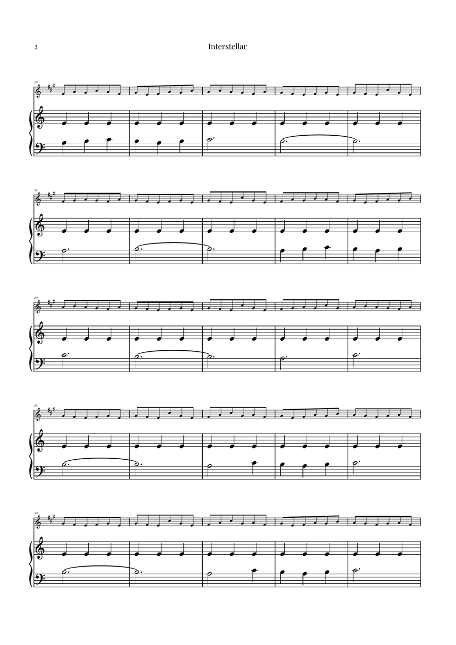 Interstellar Alto Saxophone - Digital Sheet Music page 2