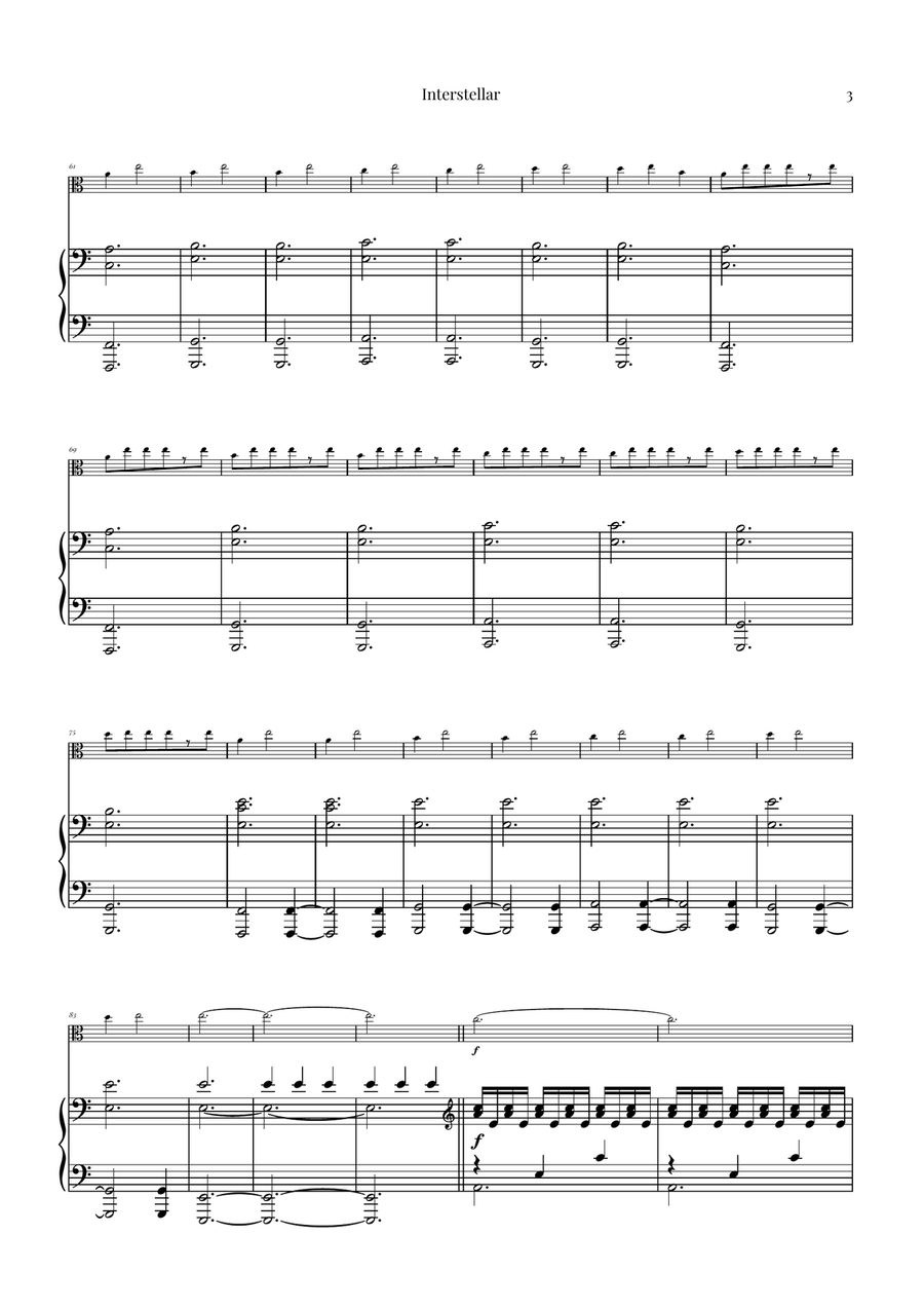 Interstellar Viola - Digital Sheet Music page 3