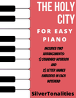 The Holy City Easy Piano Sheet Music Combo