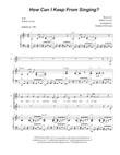 How Can I Keep From Singing? (2-part choir - (Soprano and Tenor)