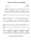 How Can I Keep From Singing? (Duet for Tenor and Bass solo)