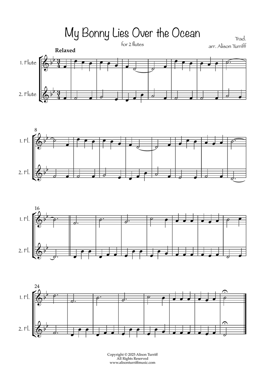 The Scottish Collection Vol. 1 for 2 flutes by Traditional Flute Duet - Digital Sheet Music page 2