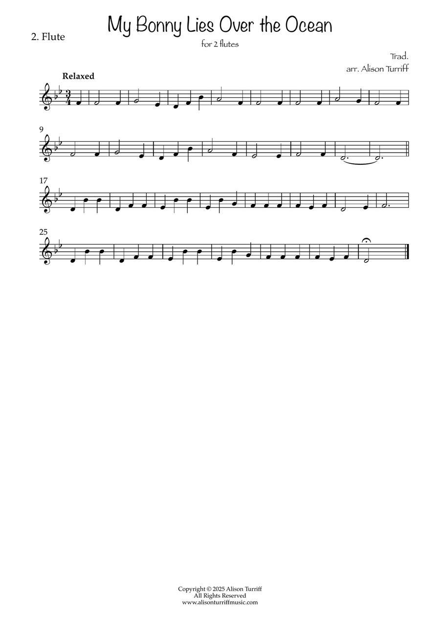 The Scottish Collection Vol. 1 for 2 flutes by Traditional Flute Duet - Digital Sheet Music page 4