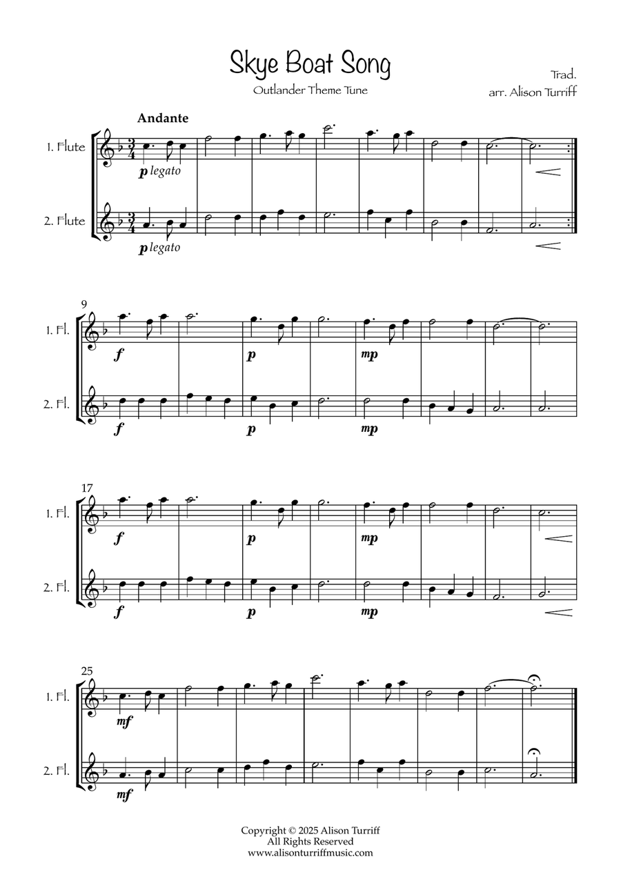The Scottish Collection Vol. 1 for 2 flutes by Traditional Flute Duet - Digital Sheet Music page 5