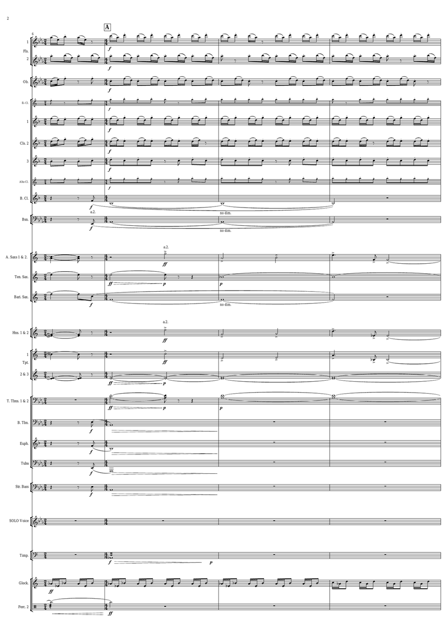 Four Rosetti Songs (score) Concert Band - Sheet Music page 3
