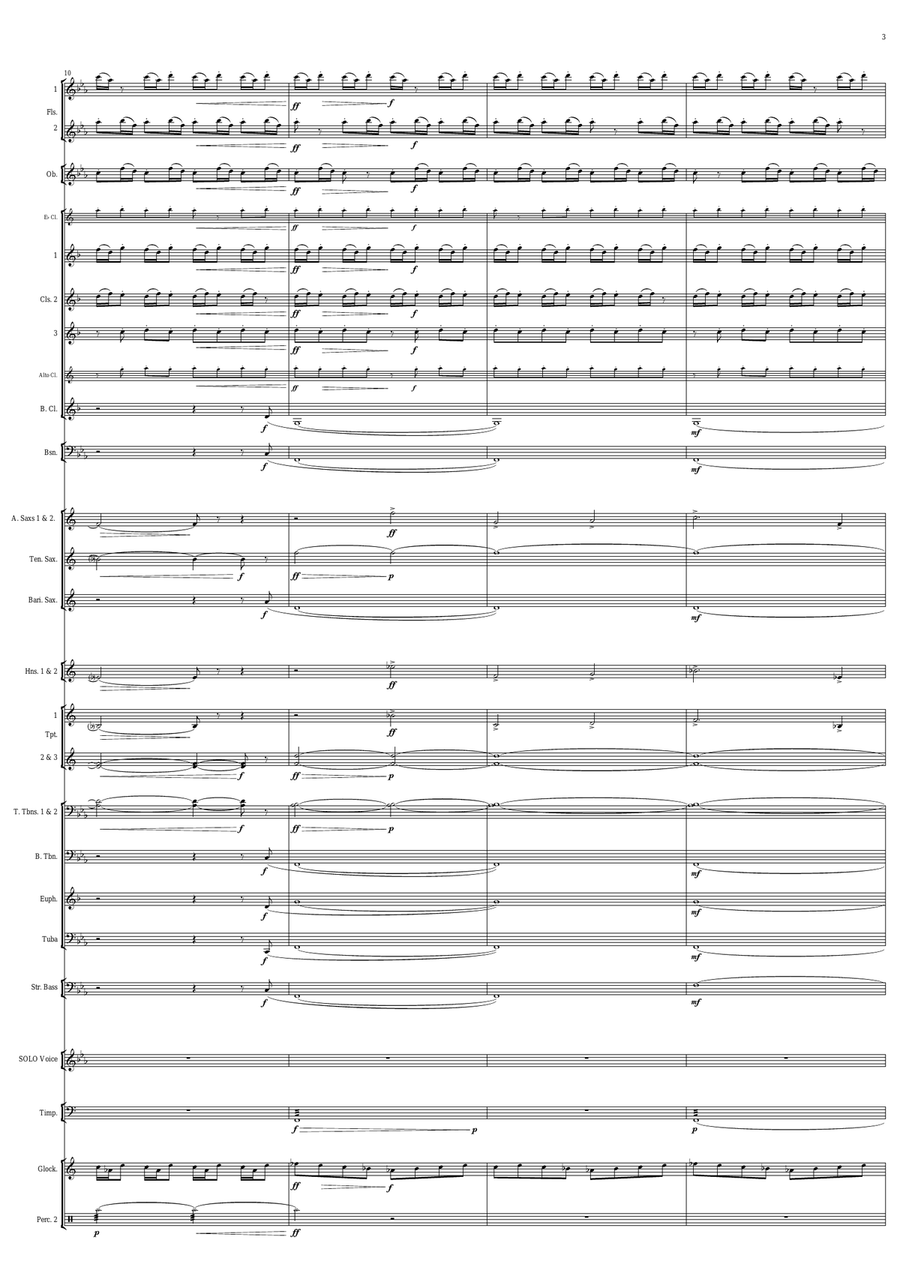 Four Rosetti Songs (score) Concert Band - Sheet Music page 4