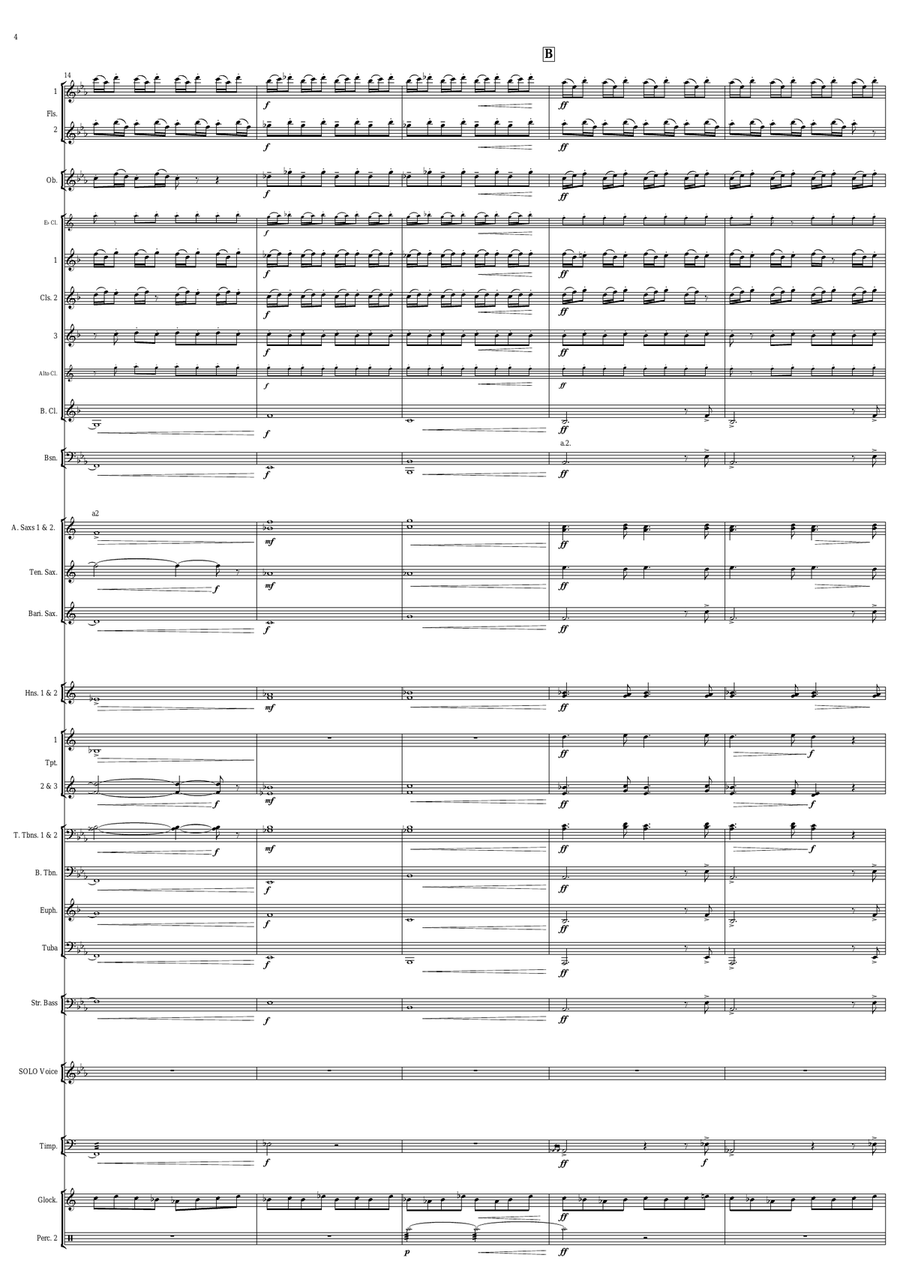 Four Rosetti Songs (score) Concert Band - Sheet Music page 5