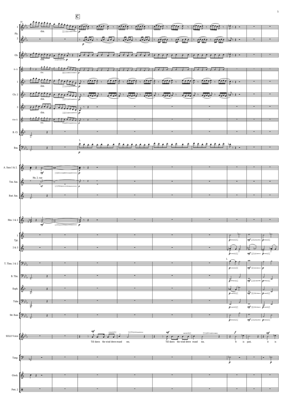 Four Rosetti Songs (score) Concert Band - Sheet Music page 6