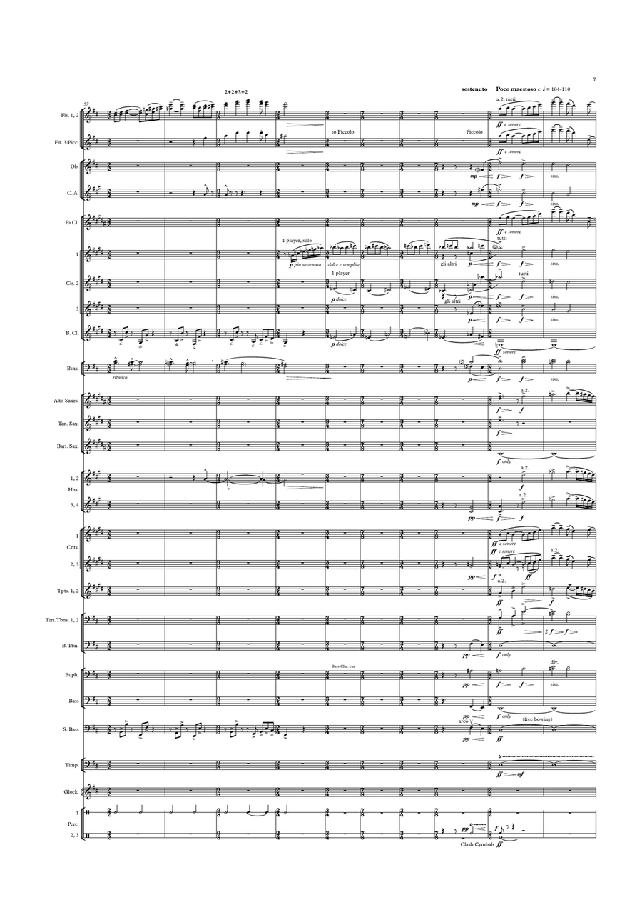 Ouverture Joyeuse (Large Score) Concert Band - Sheet Music page 8