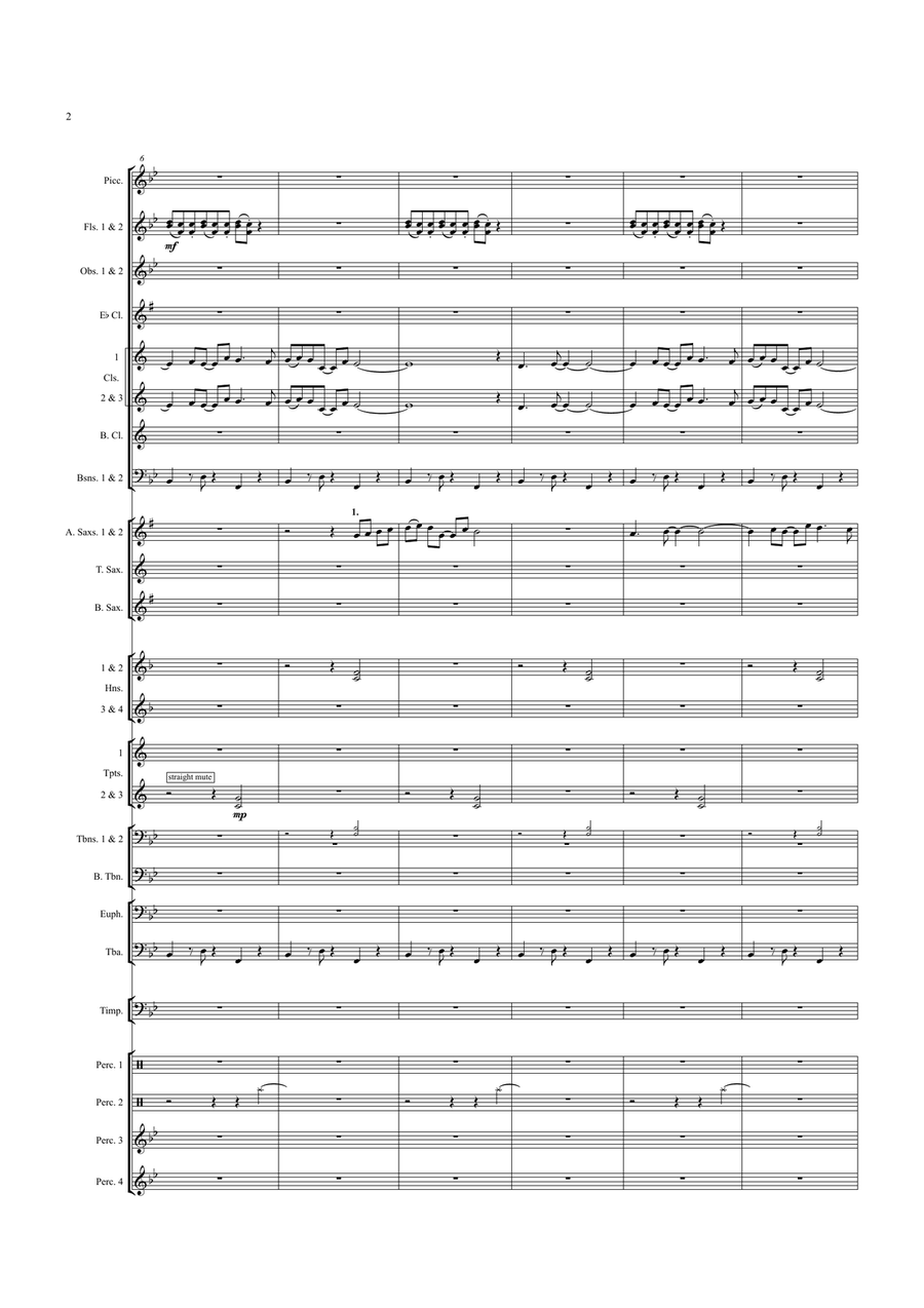 Gold From the Earth Concert Band - Sheet Music page 3