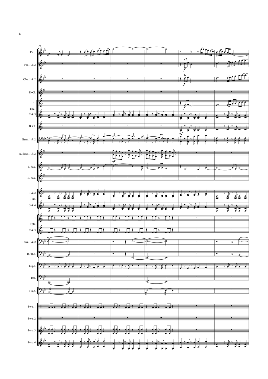 Gold From the Earth Concert Band - Sheet Music page 9