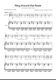Ring Around the Rosie - Clarinet & Piano in C Major With Chords & Lyrics - Beginner?