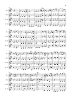 G. F. Händel – Largo from Xerxes, Clarinet Quartet. Score and Parts. Clarinet Quartet scores gallery preview page 3