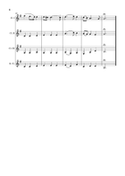 G. F. Händel – Largo from Xerxes, Clarinet Quartet. Score and Parts. Clarinet Quartet scores gallery preview page 4