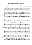 Ring Around the Rosie -Flute & Piano in G Major With Chords & Lyrics - Beginner?