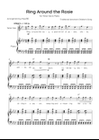 Ring Around the Rosie - Tenor Sax & Piano in Ab Major With Chords & Lyrics - Beginner?