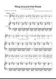 Ring Around the Rosie - Trumpet & Piano in C Major With Chords & Lyrics - Beginner?