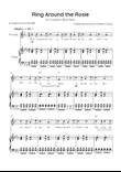 Ring Around the Rosie - Trumpet & Piano in Eb Major With Chords & Lyrics - Beginner?